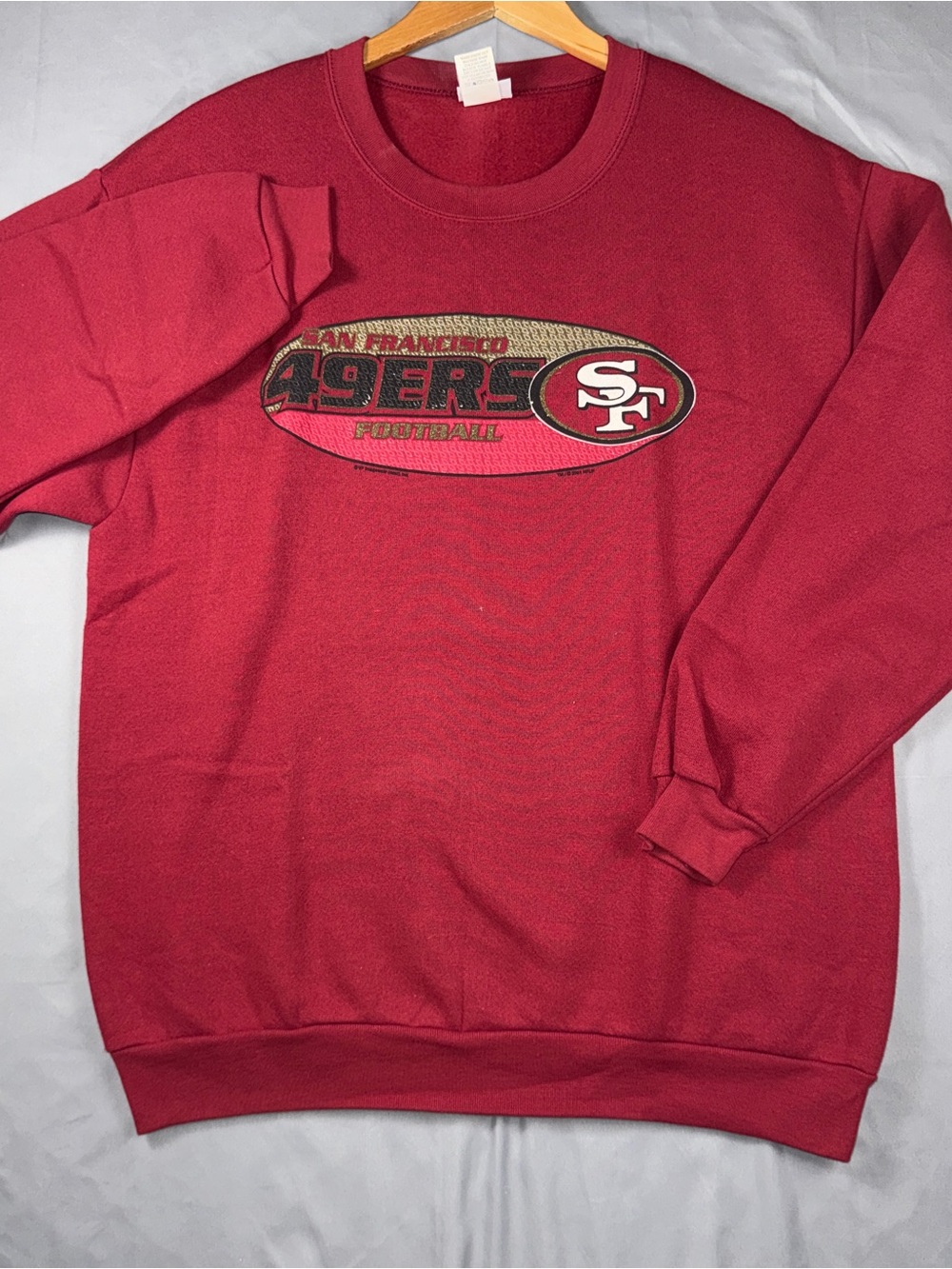 Vintage San Francisco 49ers Sweatshirt Mens Large Red NFL Football VF Imagewear